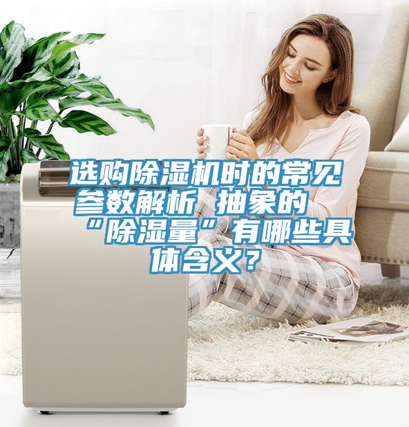 選購除濕機時的常見參數解析 抽象的“除濕量”有哪些具體含義？
