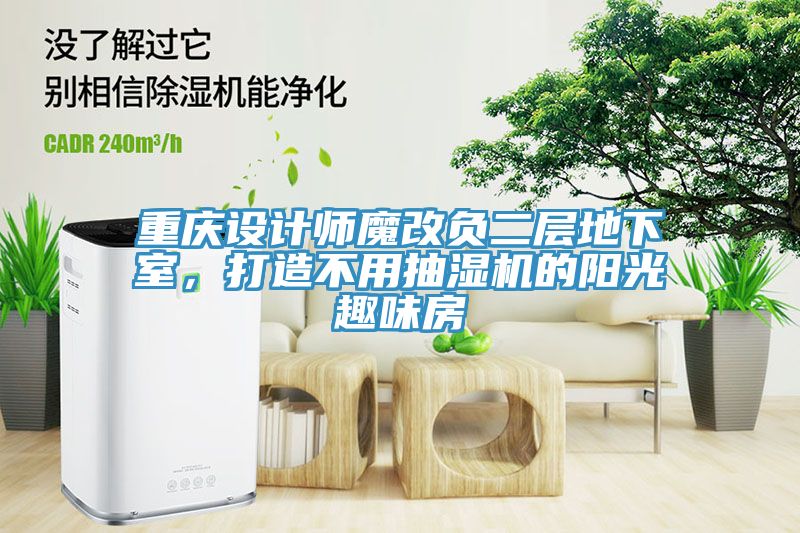 重慶設計師魔改負二層地下室，打造不用抽濕機的陽光趣味房