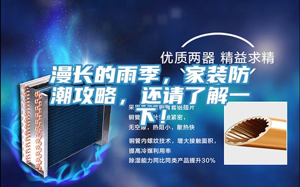 漫長的雨季，家裝防潮攻略，還請了解一下！