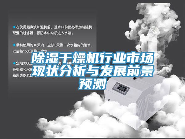 除濕干燥機行業市場現狀分析與發展前景預測