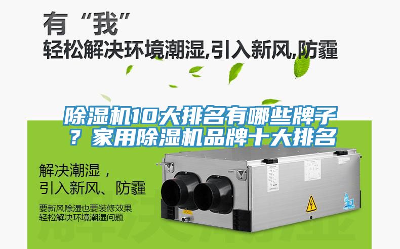 除濕機10大排名有哪些牌子？家用除濕機品牌十大排名