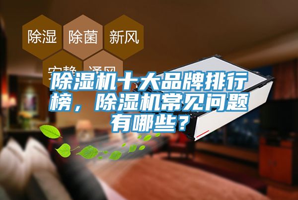除濕機十大品牌排行榜，除濕機常見問題有哪些？