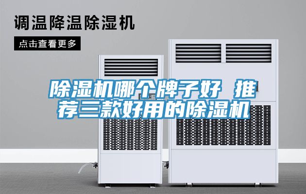 除濕機哪個牌子好 推薦三款好用的除濕機