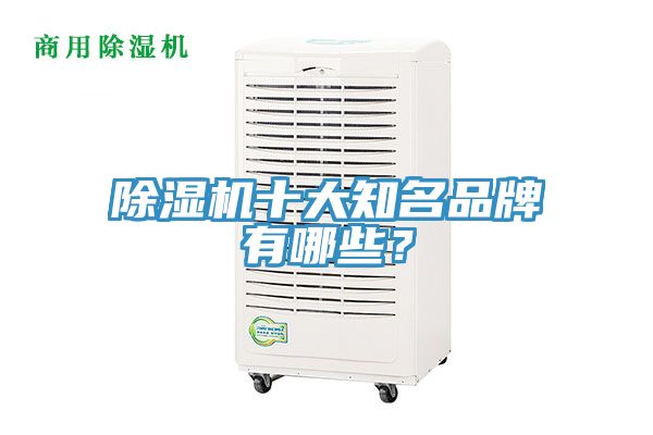除濕機十大知名品牌有哪些？