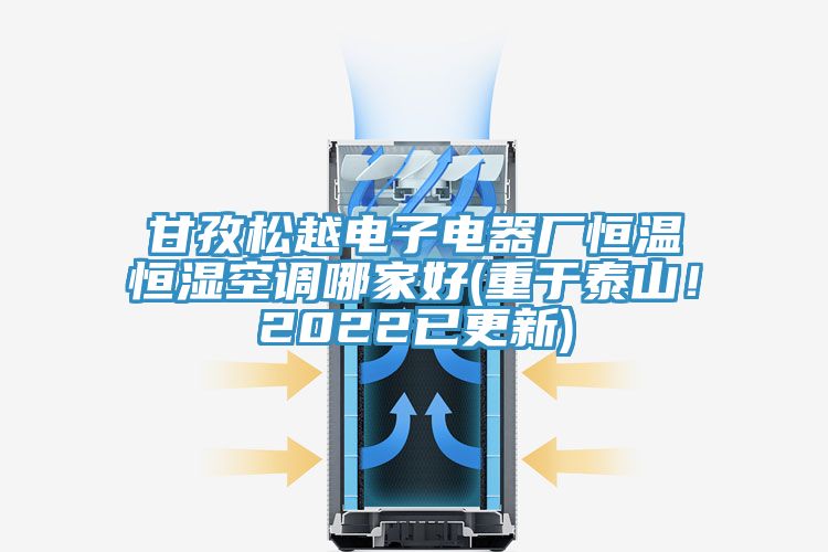 甘孜松越電子電器廠恒溫恒濕空調哪家好(重于泰山！2022已更新)