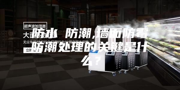 防水≠防潮,墻面防霉防潮處理的關鍵是什么？
