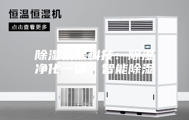 除濕機黑科技：除濕凈化一體，智能除濕